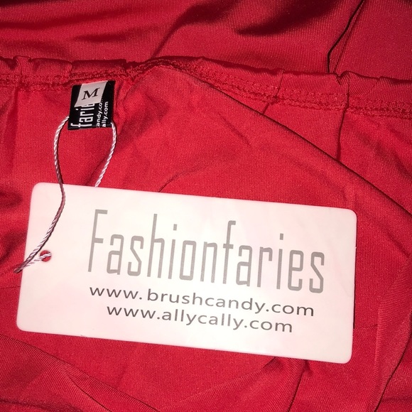 Red Drape Dress - Picture 8 of 8